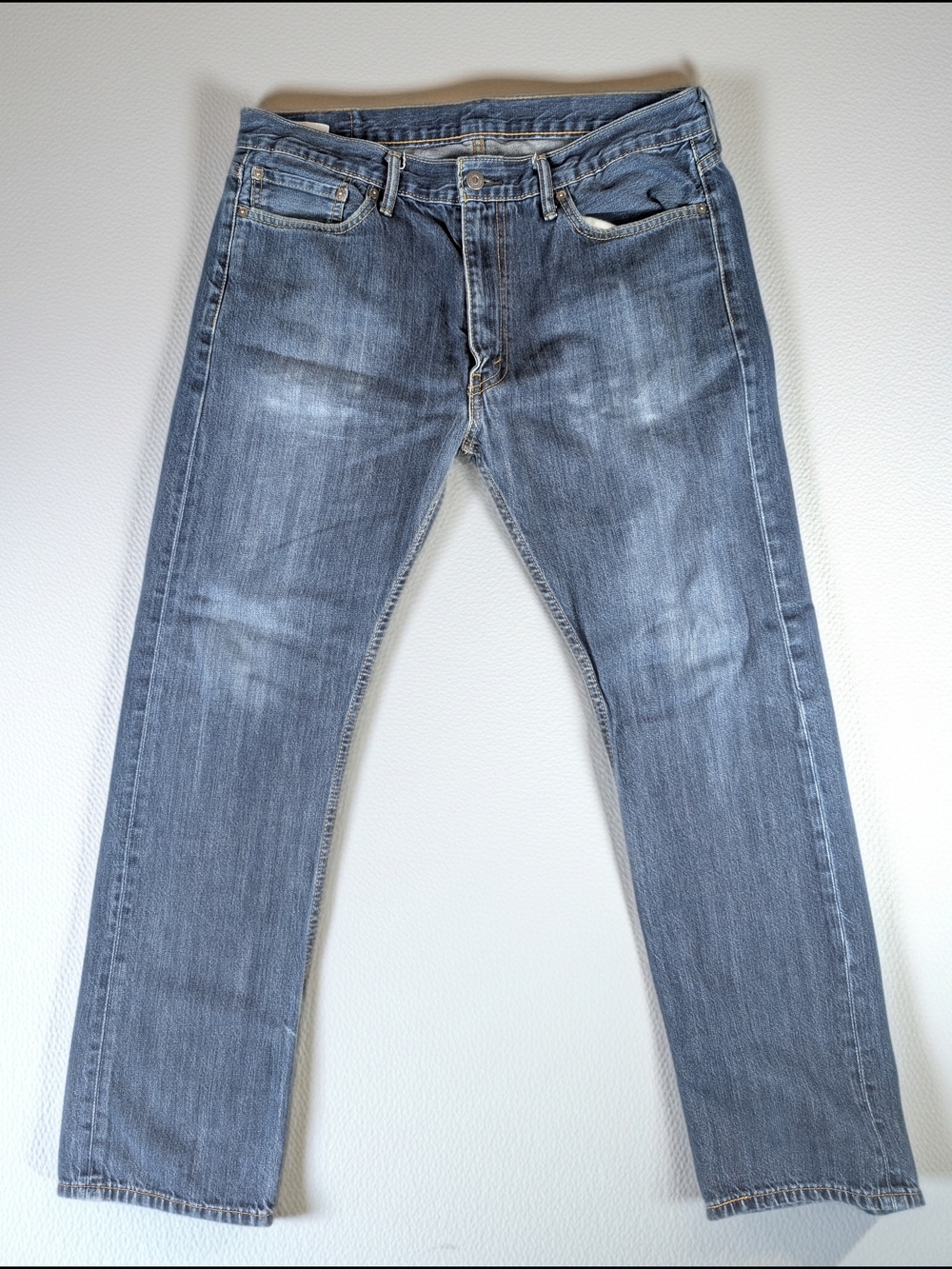 Levi's 513 Jeans Men's 36X32 Slim Straight Medium Wash Blue Denim